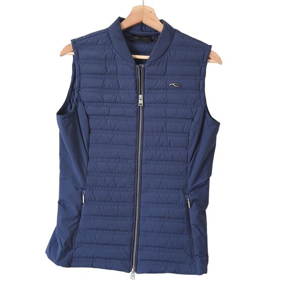 KJUS Women's Bellavista Vest 38 US Small 6 Atlanta Blue Premium Goose‎ Down $299